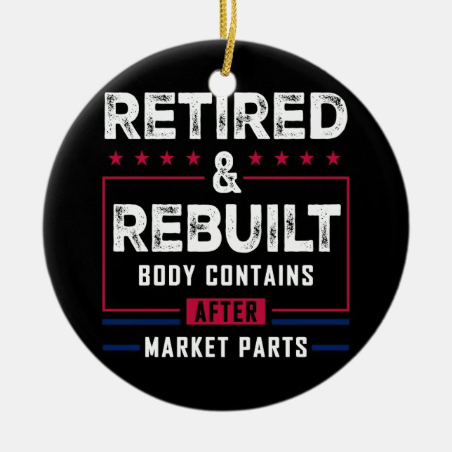 Adorno De Cerámica Sustitución de la articulación ósea de rodilla de  (Frente)