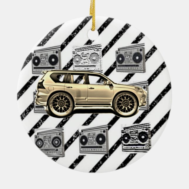 ADORNO DE CERÁMICA SUV HOLIDAY (Atrás)