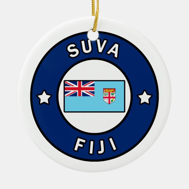 Adorno De Cerámica Suva Fiji (Frente)