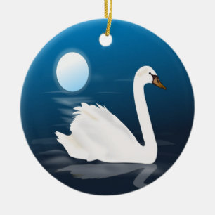 ADORNO DE CERÁMICA SWAN BLANCO