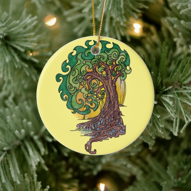 Adorno De Cerámica Sway Fancy (Árbol)