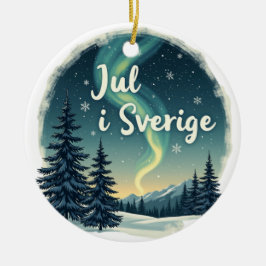 Adorno De Cerámica Swedish Winter Magic "Jul i Sverige"