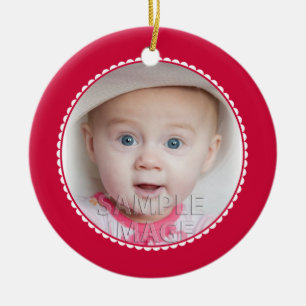 Adorno De Cerámica Sweet BabyCarrots Babys First Christmas Red