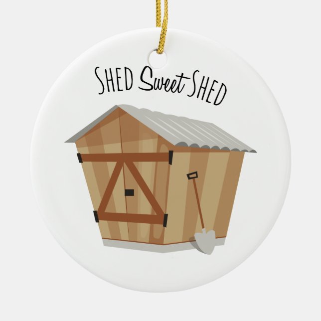 Adorno De Cerámica Sweet Shed (Frente)