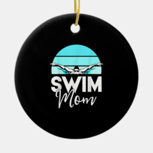 Adorno De Cerámica Swim Team Mom Mor School Natación Conoce A Nadador