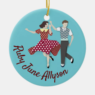 Adorno De Cerámica Swing Dance
