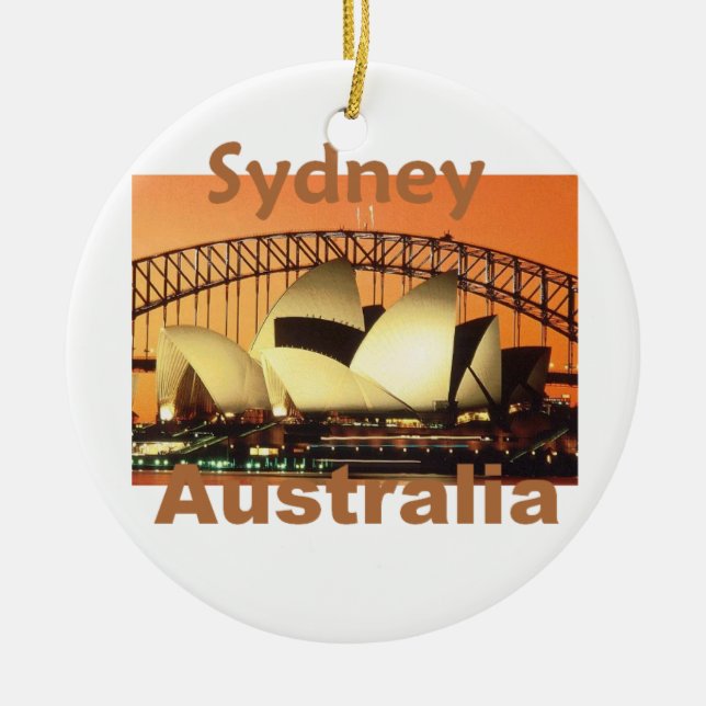 Adorno De Cerámica SYDNEY Australia (Frente)