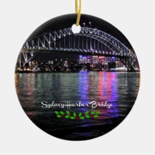 Adorno De Cerámica Sydney Harbour Bridge, etiquetado como Navidades h