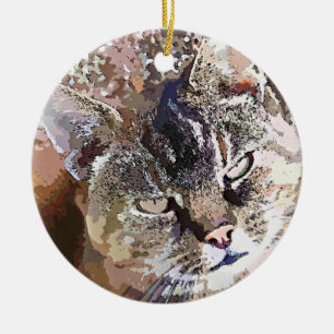 ADORNO DE CERÁMICA TABBY CAT