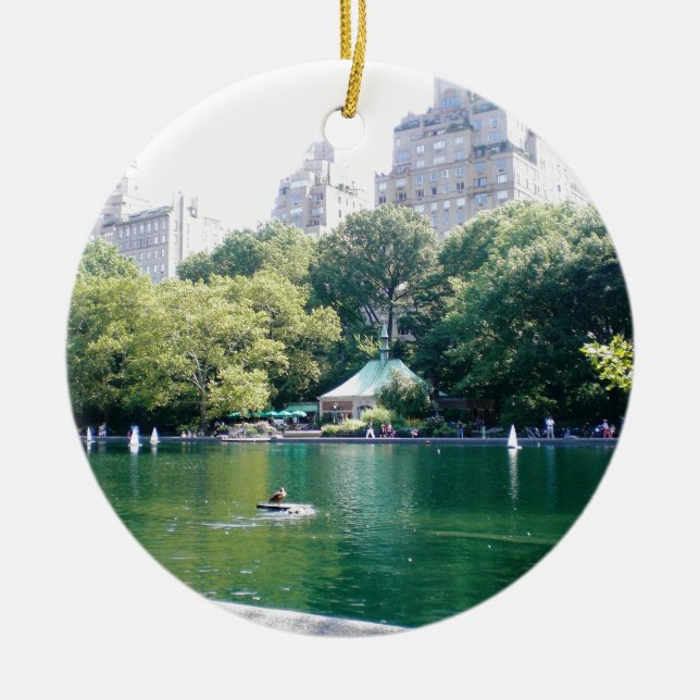 Adorno De Cerámica Taberna de NYC en el verde (Frente)