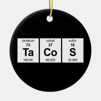 Adorno De Cerámica Tabla periódica de los TaCoS
