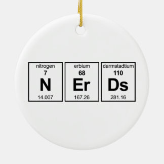 Adorno De Cerámica Tabla periódica de NErDs