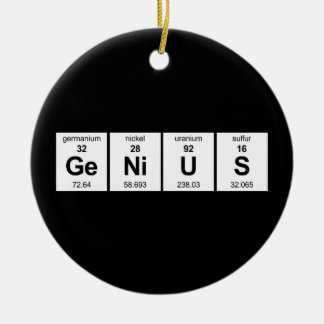 Adorno De Cerámica Tabla periódica del genio