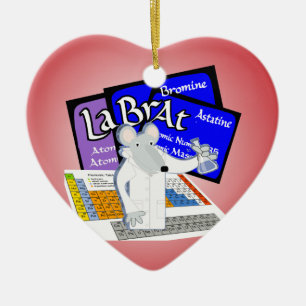 ADORNO DE CERÁMICA TABLA PERIÓDICA DEL LABORATORIO DEL CIENTÍFICO D