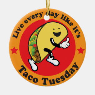 Adorno De Cerámica Taco martes cada día