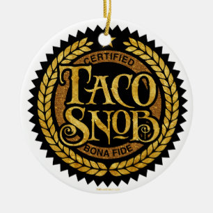 Adorno De Cerámica Taco Snob - divertido amante del taco