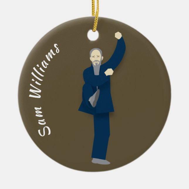 Adorno De Cerámica Tai Chi (Frente)
