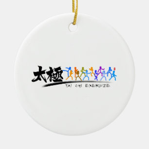 Adorno De Cerámica Tai Chi kung fu (功 夫)