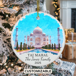 Adorno De Cerámica Taj Mahal Ornament personalizado, India