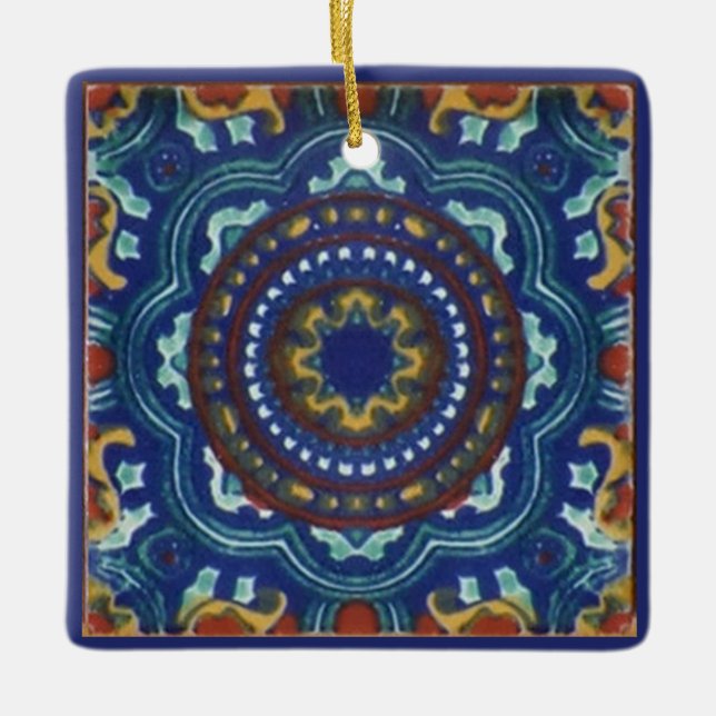 Adorno De Cerámica Talavera Tiles 2 (Anverso)