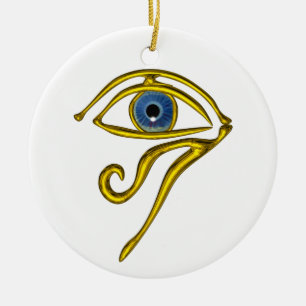 Adorno De Cerámica TALISMAN AZUL, Blanco