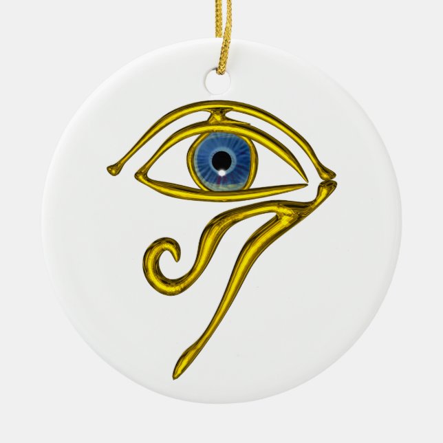 Adorno De Cerámica TALISMAN AZUL, negro y blanco (Frente)