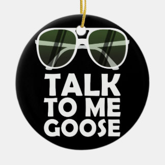 Adorno De Cerámica Talk To Me Goose Glasses Funny Quotes