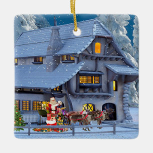 Adorno De Cerámica Taller del navidad