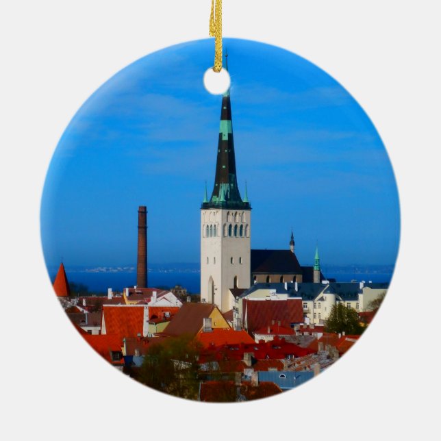 Adorno De Cerámica Tallinn, Estonia (Atrás)