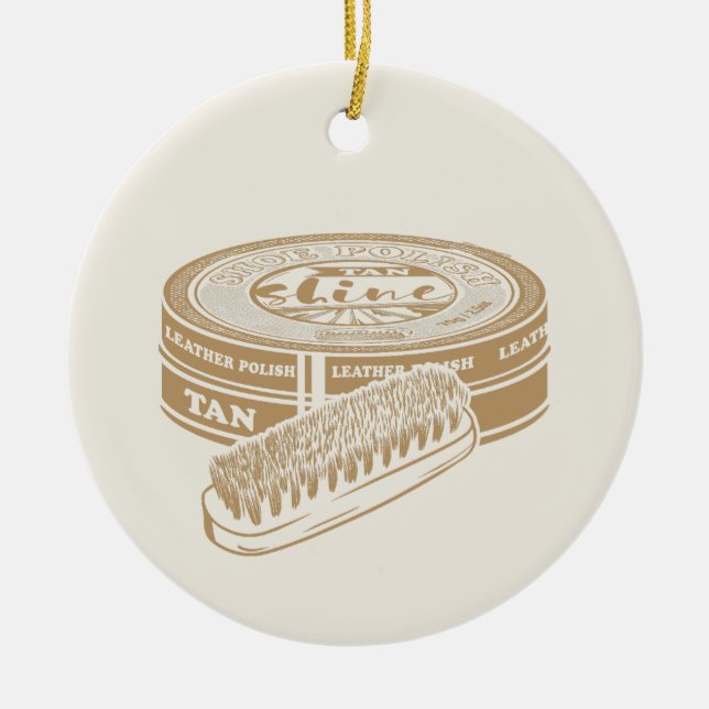 Adorno De Cerámica Tan shoepolit arte pop (Frente)