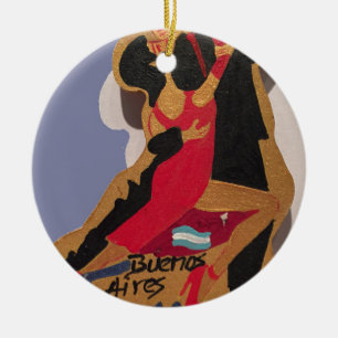 Adorno De Cerámica Tango de Buenos Aires