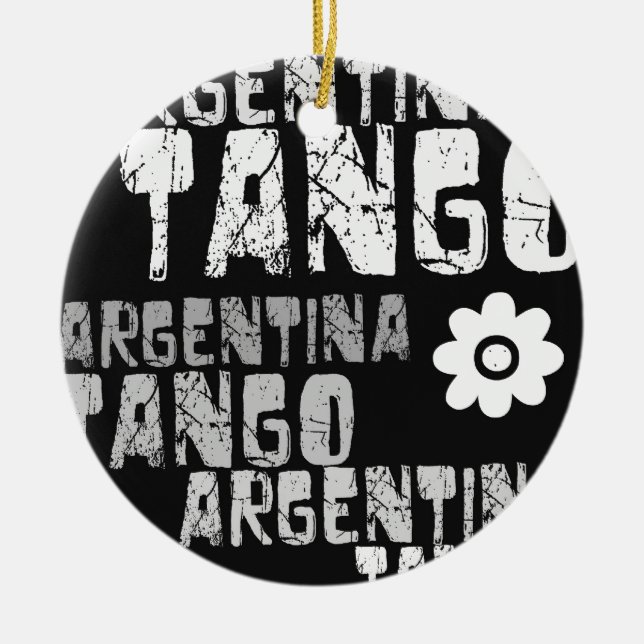 Adorno De Cerámica Tango de la Argentina (Frente)