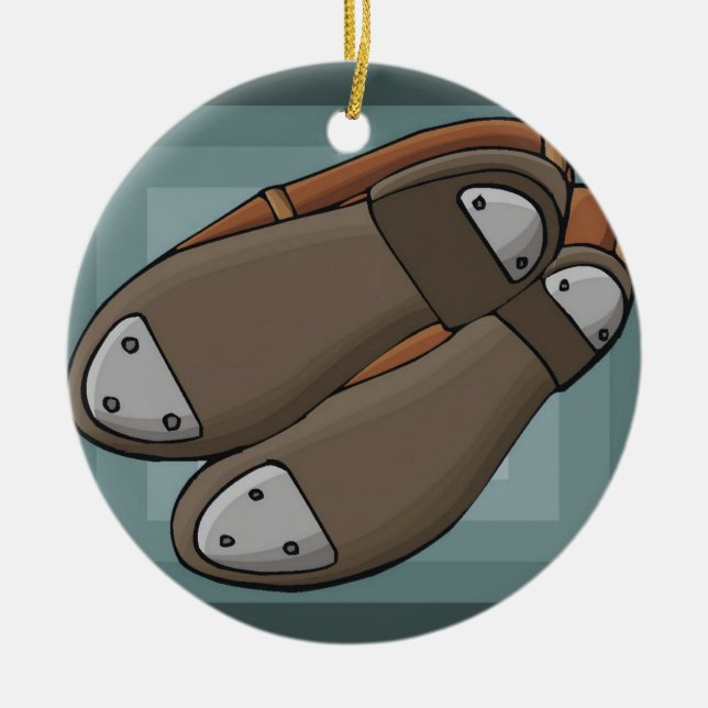 Adorno De Cerámica Tap Shoes (Frente)