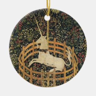 Adorno De Cerámica Tapices Clásicos de Unicorn