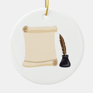 Adorno De Cerámica Tapón y tinta de desplazamiento