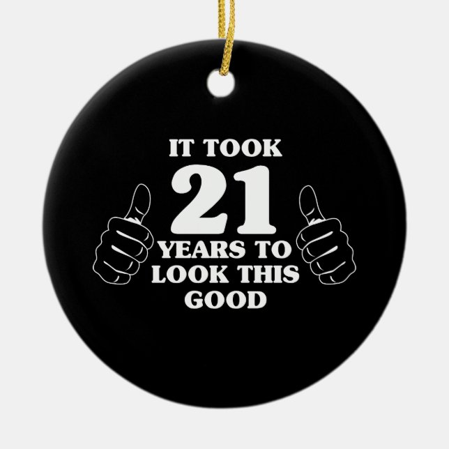 Adorno De Cerámica Tardó 21 años para mirar esto bueno (Frente)