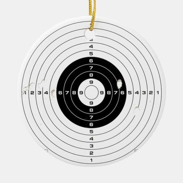 Adorno De Cerámica Target (Frente)