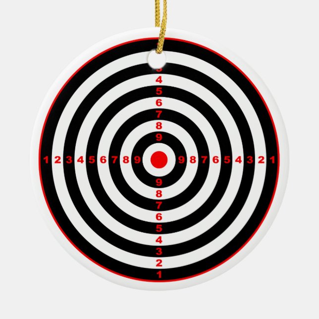 Adorno De Cerámica Target (Frente)