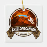 Adorno De Cerámica Tarjeta de viaje Antelope Canyon Arizona<br><div class="desc">Diseño fotorrealista del cañón Antelope. El cañón Navajo Upper Antelope es un cañón de ranura en el suroeste estadounidense.</div>