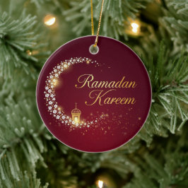 Adorno De Cerámica Tarjeta personalizada de vacaciones de Ramadan Kar