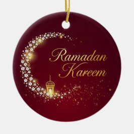 Adorno De Cerámica Tarjeta personalizada de vacaciones de Ramadan Kar