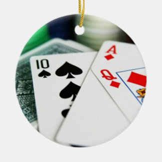 Adorno De Cerámica Tarjetas de póker
