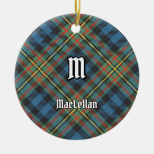 Adorno De Cerámica Tartan Antiguo del Clan MacLellan