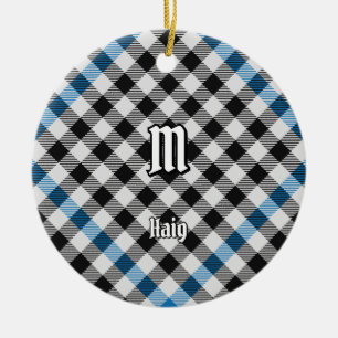 Adorno De Cerámica Tartan de verificación del clan Haig