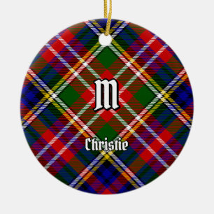Adorno De Cerámica Tartan del Clan Christie