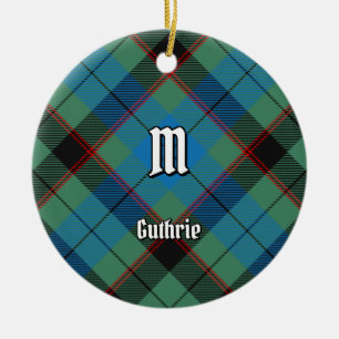 Adorno De Cerámica Tartan del Clan Guthrie