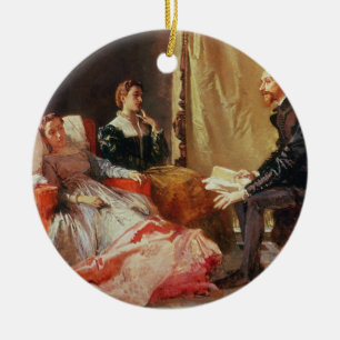 Adorno De Cerámica Tasso y Elenora D'Este