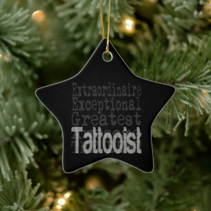 Adorno De Cerámica Tatuador Extraordinario