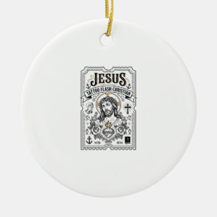 Adorno De Cerámica Tatuajes Flash de Jesús Tatuajes Flash de Jesús Cr