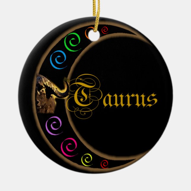 Adorno De Cerámica Tauro (Frente)